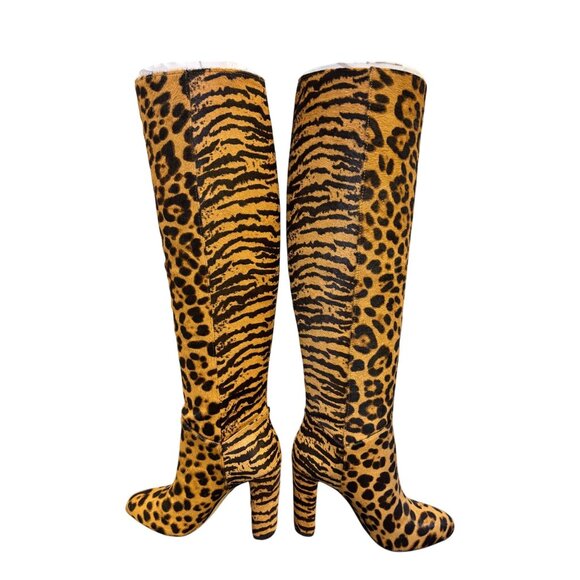 Antonio Melani Animal Print Knee-High Boots Size 5 New With Box - Picture 5 of 10